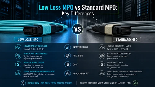 Low Loss MPO vs Standard MPOKey Differences Low Loss MPO vs Standard MPOKey Differences