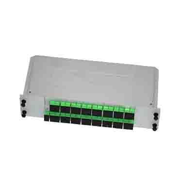 1x16 LGX Cassette Rack Mount PLC Fibre Splitter, Standard LGX Cassette